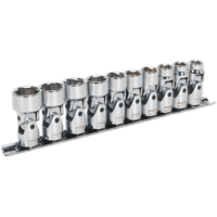 Sealey 10 Piece 3/8" Drive Universal Joint Hexagon WallDrive Socket Set 3/8"