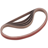 Sealey 10mm x 330mm Sanding Belt 10mm x 330mm 120g Pack of 5