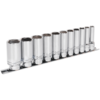 Sealey 11 Piece 3/8" Drive Deep Lock On Hexagon Socket Set Imperial 3/8"