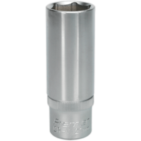 Sealey 1/2" Drive Deep Hexagon WallDrive Socket Metric 1/2" 21mm