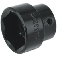Sealey 1/2" Drive Hexagon Impact Socket Metric 1/2" 32mm