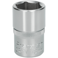 Sealey 1/2" Drive Hexagon WallDrive Socket Metric 1/2" 18mm