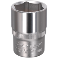 Sealey 1/2" Drive Hexagon WallDrive Socket Metric 1/2" 21mm