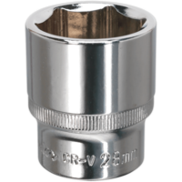 Sealey 1/2" Drive Hexagon WallDrive Socket Metric 1/2" 28mm