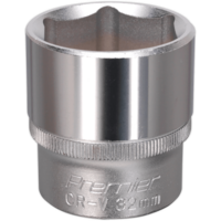Sealey 1/2" Drive Hexagon WallDrive Socket Metric 1/2" 32mm