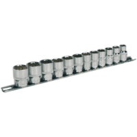 Sealey 12 Piece 3/8" Drive Bi Hexagon WallDrive Socket Set Metric 3/8"