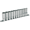Sealey 12 Piece 3/8" Drive Deep Hexagon WallDrive Socket Set Metric 3/8"