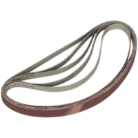 Sealey 12mm x 456mm Sanding Belt 12mm x456mm 60g Pack of 5