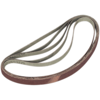 Sealey 12mm x 456mm Sanding Belt 12mm x456mm 80g Pack of 5