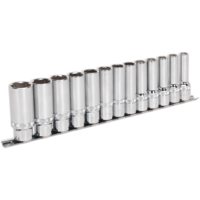 Sealey 13 Piece 1/2" Drive Deep Lock On Hexagon Socket Set 1/2"