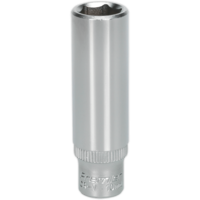 Sealey 1/4" Drive Deep Hexagon WallDrive Socket Metric 1/4" 10mm