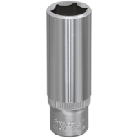 Sealey 1/4" Drive Deep Hexagon WallDrive Socket Metric 1/4" 12mm