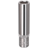 Sealey 1/4" Drive Deep Hexagon WallDrive Socket Metric 1/4" 8mm