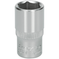 Sealey 1/4" Drive Hexagon WallDrive Socket Metric 1/4" 10mm