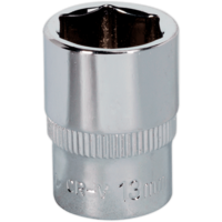 Sealey 1/4" Drive Hexagon WallDrive Socket Metric 1/4" 13mm