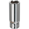 Sealey 1/4" Drive Polished Deep Hexagon WallDrive Socket Metric 1/4" 14mm