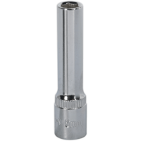 Sealey 1/4" Drive Polished Deep Hexagon WallDrive Socket Metric 1/4" 6mm