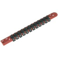 Sealey 1/4" Drive Socket Retaining Rail 12 Clips 1/4"
