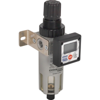 Sealey 1/4" BSP Professional Air Filter & Regulator with Digital Gauge
