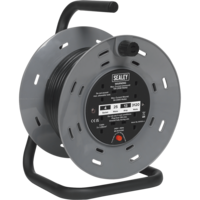 Sealey 2 Socket Cable Extension Reel 240v 25m