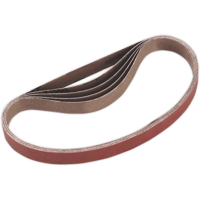 Sealey 20mm x 520mm Sanding Belt 20mm x 520mm 100g Pack of 5