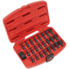 Sealey 25 Piece Impact Torx,  Hex and Spline Socket Bit Set 1/2"