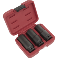 Sealey 3 Piece 1/2" Drive Weighted Impact Socket Set 1/2"