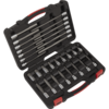 Sealey 30 Piece 3/8" Drive Hexagon Socket Bit Set 3/8"