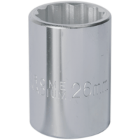 Sealey 3/4" Drive Bi Hexagon WallDrive Socket Metric 3/4" 26mm