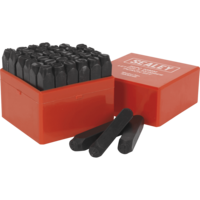 Sealey 36 Piece Letter and Number Punch Set 10mm