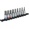 Sealey 3/8" Drive Colour Coded Hexagon Socket Bit Set 3/8"