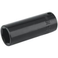 Sealey 3/8" Drive Deep Hexagon Impact Socket Metric 3/8" 16mm