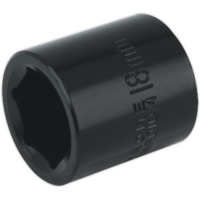 Sealey 3/8" Drive Hexagon Impact Socket Metric 3/8" 18mm