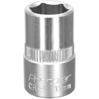 Sealey 3/8" Drive Hexagon WallDrive Socket Metric 3/8" 11mm