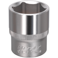 Sealey 3/8" Drive Hexagon WallDrive Socket Metric 3/8" 19mm