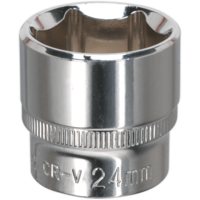 Sealey 3/8" Drive Hexagon WallDrive Socket Metric 3/8" 24mm