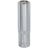 Sealey 3/8" Drive Polished Deep Hexagon WallDrive Socket Metric 3/8" 12mm