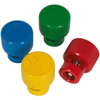 Sealey 4 Piece TPMS Deflator Valve Set - Colour Coded