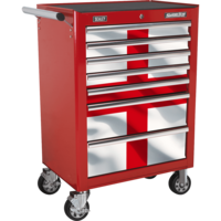 Sealey 7 Drawer England Tool Roller Cabinet Red