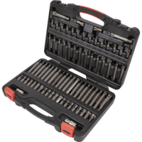 Sealey 74 Piece Security Torx,  Hex,  Ribe and Spline Socket Bit Set Combination