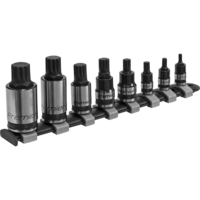 Sealey 8 Piece Combination Drive Spline Socket Bit Set Combination