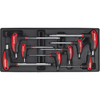 Sealey 8 Piece T Handle Ball End Hexagon Key Set Metric in Module Tray