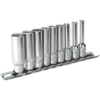 Sealey 9 Piece 1/4" Drive Deep Hexagon WallDrive Socket Set Imperial 1/4"