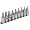 Sealey 9 Piece 3/8" Drive Torx Plus Socket Bit Set 3/8" 50mm