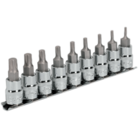 Sealey 9 Piece 3/8" Drive Torx Plus Socket Bit Set 3/8" 50mm