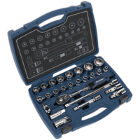 Sealey AK8992 26 Piece 1/2" Drive Socket Set 1/2"