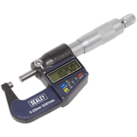 Sealey AK9635D Digital External Micrometer 0mm - 25mm