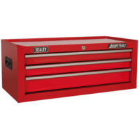 Sealey American Pro 3 Drawer Mid Tool Chest Red