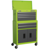 Sealey American Pro 6 Drawer Roller Cabinet and Tool Chest Green / Grey