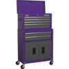 Sealey American Pro 6 Drawer Roller Cabinet and Tool Chest Purple / grey